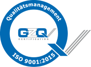 GZQ Siegel nach DIN EN ISO 9001:2015