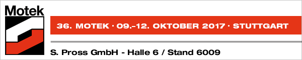 36. MOTEK - Stuttgart - 9. bis 12. Oktober 2017 - Halle 6 - Stand 6009